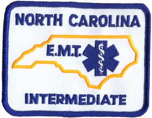 4" x 5" size E.M.T. North Carolina fire patch Town of Apex
